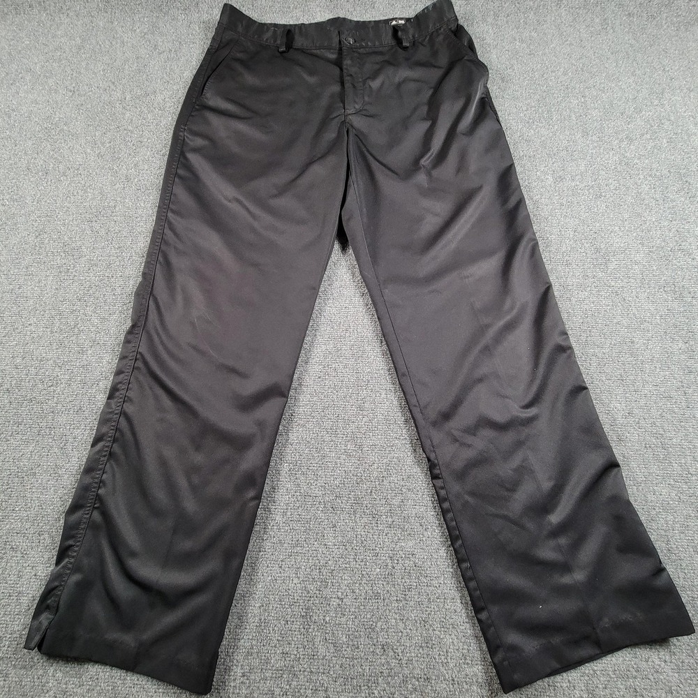Adidas Pants Mens 36x32 Black Climalite Golf Performance Moisture Wicking X17293